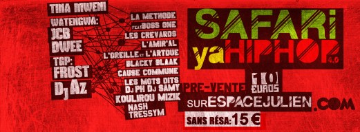 Poster for The show at Espace Julien, Marseille